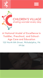 Mobile Screenshot of childrensvillagephila.org