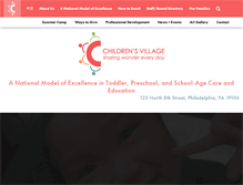 Tablet Screenshot of childrensvillagephila.org